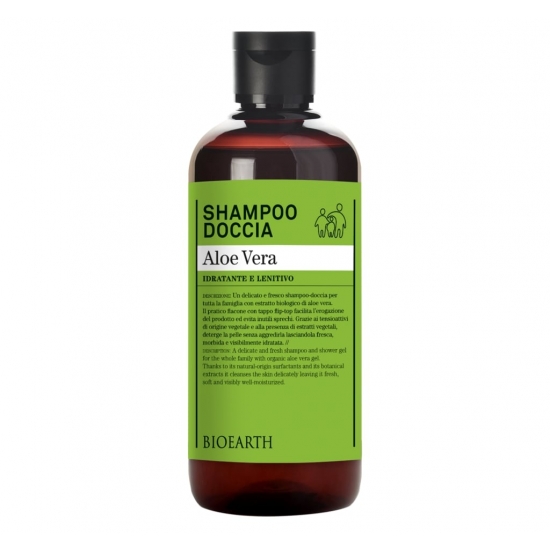 BIOEARTH Ekologiškas alavijų šampūnas ir dušo gelis Doccia 500ml